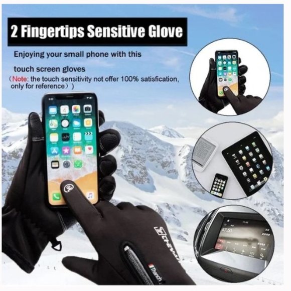 NEW! Theyanchi Warm Cycling Gloves Touchscreen Waterproof Thermal Snow Gloves - Picture 2 of 5